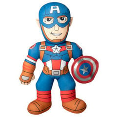 Marvel Captain America pliušinis žaislas su garsu, 38cm цена и информация | Мягкие игрушки | pigu.lt