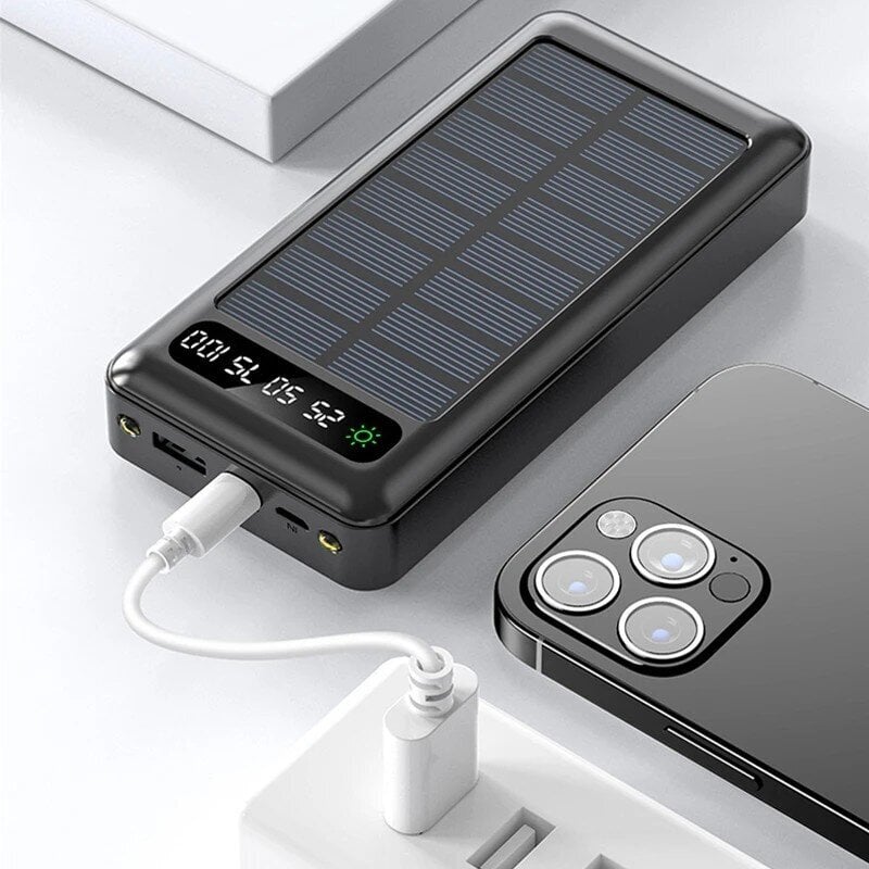 Solar Powerbank, 30000 mAh цена и информация | Atsarginiai maitinimo šaltiniai (power bank) | pigu.lt