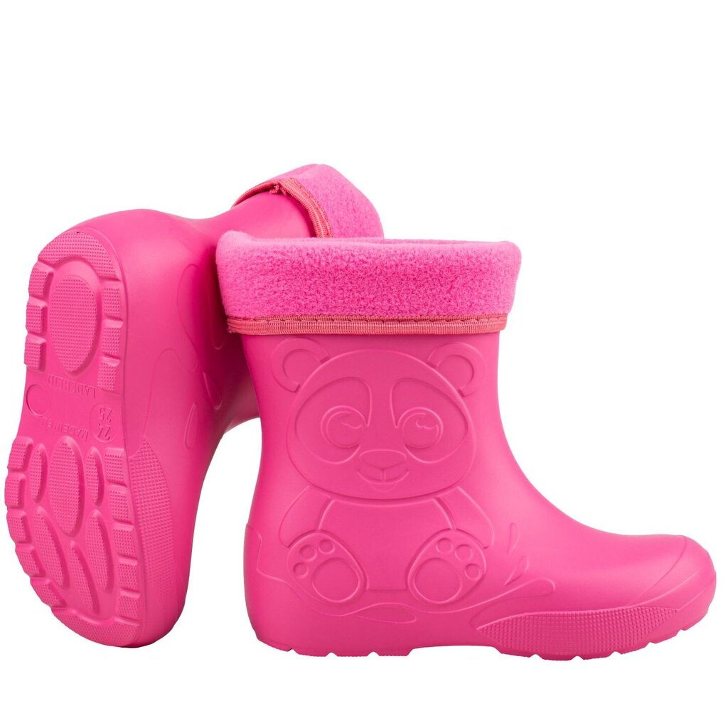 Guminiai batai vaikams Demar Panda*01, rožiniai kaina ir informacija | Guminiai batai vaikams | pigu.lt