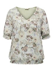 Only Carmakoma женская блузка 15291668*01, мятный/коричневый 5715420304069 цена и информация | Женские блузки, рубашки | pigu.lt