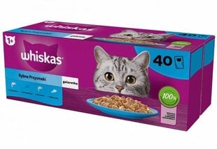 Whiskas Fish Favourites in jelly katėms, 40x85 g цена и информация | Лакомства для кошек | pigu.lt