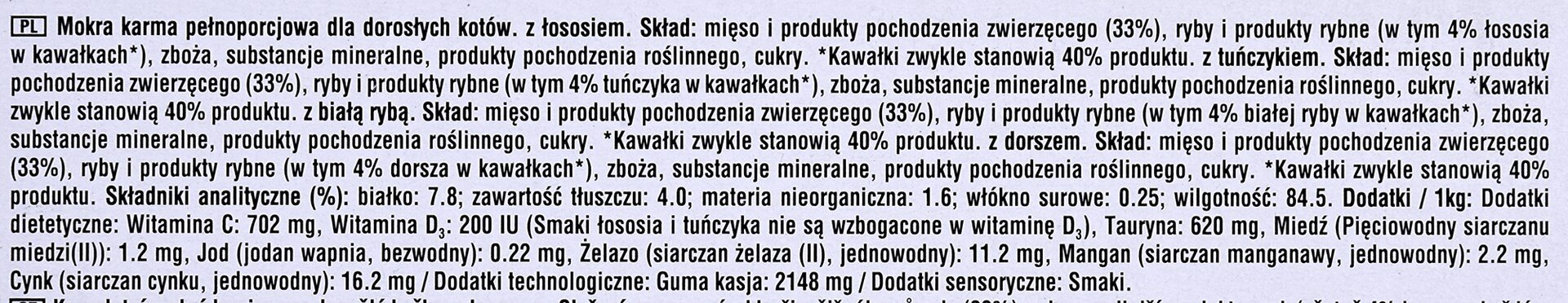 Whiskas Fish Favourites in jelly katėms, 40x85 g kaina ir informacija | Skanėstai katėms | pigu.lt