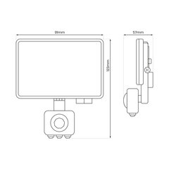 Milagro LED panelė, 10W, balta kaina ir informacija | Švieslentės | pigu.lt