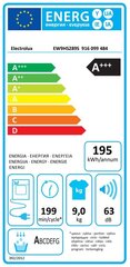 Electrolux EW9HS289S kaina ir informacija | Džiovyklės | pigu.lt