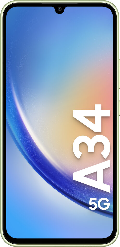 Samsung Galaxy A34 5G Dual SIM 6/128GB SM-A346BLGAEUB Light Green. kaina ir informacija | Mobilieji telefonai | pigu.lt