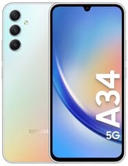 Samsung Galaxy A34 5G 8/256GB Awesome Silver цена и информация | Мобильные телефоны | pigu.lt