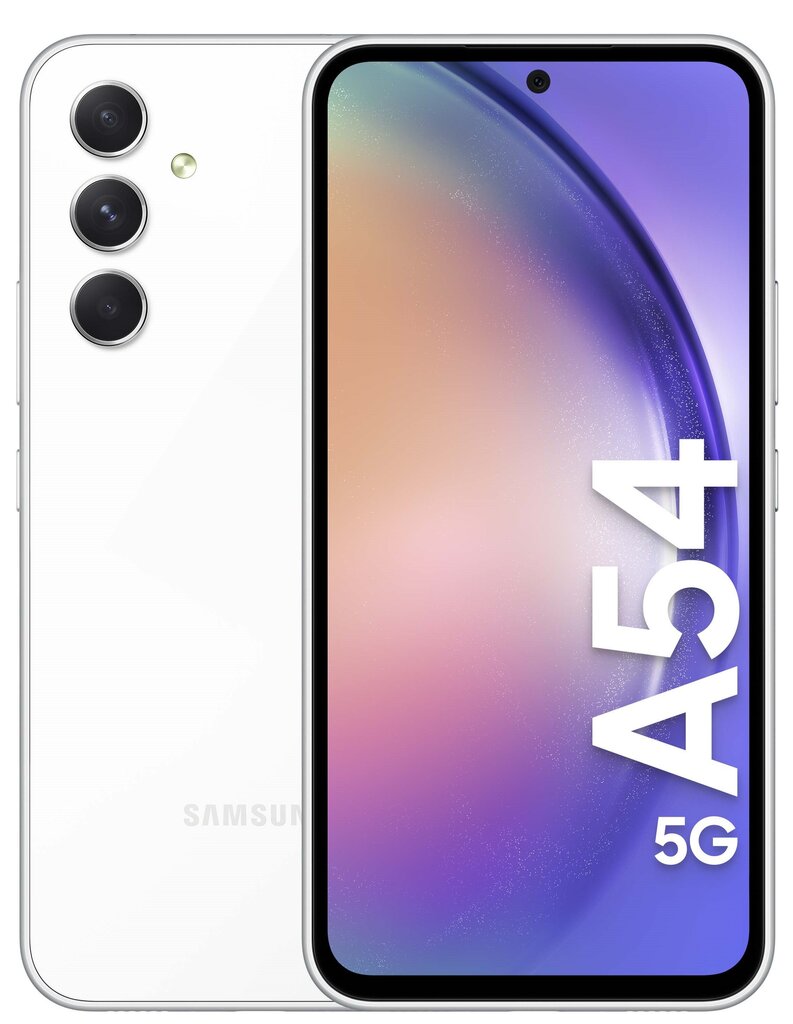 Samsung Galaxy A54 5G 8/128GB SM-A546BZWCEUB White цена и информация | Mobilieji telefonai | pigu.lt