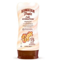 Kremas nuo saulės Hawaiian Tropic Silk Sun Lotion Spf15, 180 ml kaina ir informacija | Kremai nuo saulės | pigu.lt