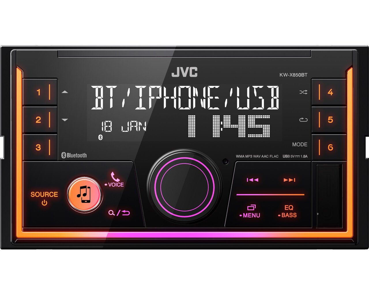 JVC, KW-X850BT kaina ir informacija | Automagnetolos, multimedija | pigu.lt