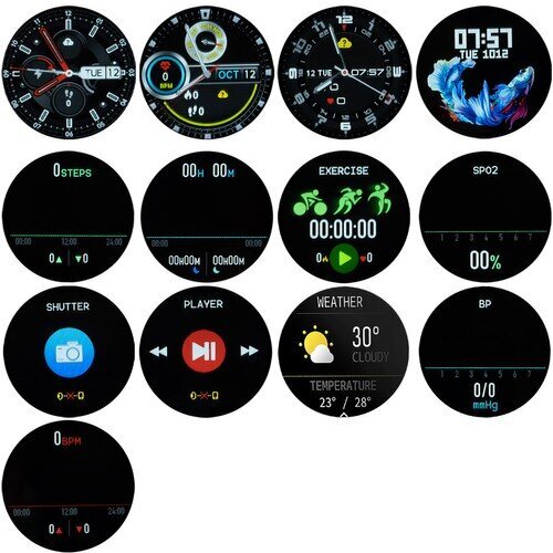 Izoxis K27 Black kaina ir informacija | Išmanieji laikrodžiai (smartwatch) | pigu.lt