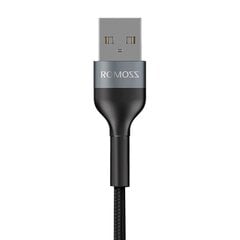Кабель USB для Lightning Romoss CB12B 2.4A, 1 м (черный) цена и информация | Кабели для телефонов | pigu.lt