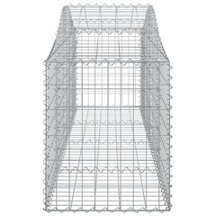 Išlenkti gabiono krepšiai vidaXL 200x50x60/80cm kaina ir informacija | Tvoros ir jų priedai | pigu.lt