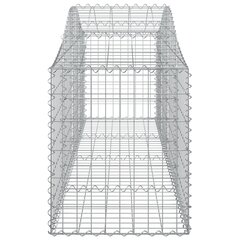 Išlenkti gabiono krepšiai vidaXL 200x50x60/80 cm kaina ir informacija | Tvoros ir jų priedai | pigu.lt