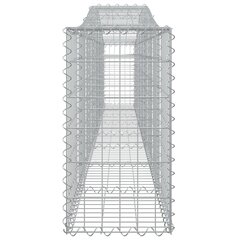 Išlenkti gabiono krepšiai vidaXL 400x30x60/80cm kaina ir informacija | Tvoros ir jų priedai | pigu.lt