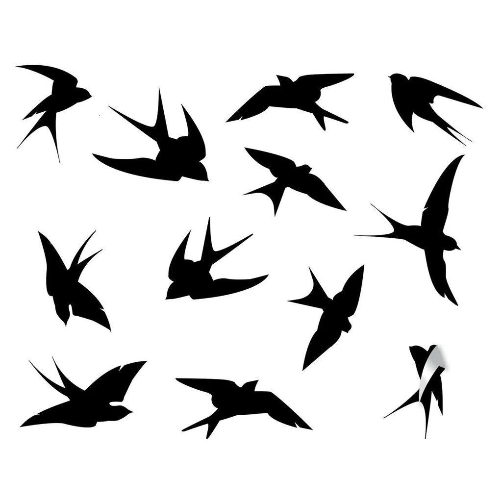 Interjero lipdukas Flying Birds цена и информация | Interjero lipdukai | pigu.lt