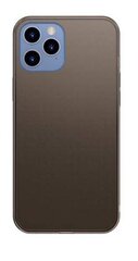 Baseus Frosted Glass Case Жесткий чехол с гибким каркасом для iPhone 12 Pro Max чёрный цена и информация | Чехлы для телефонов | pigu.lt