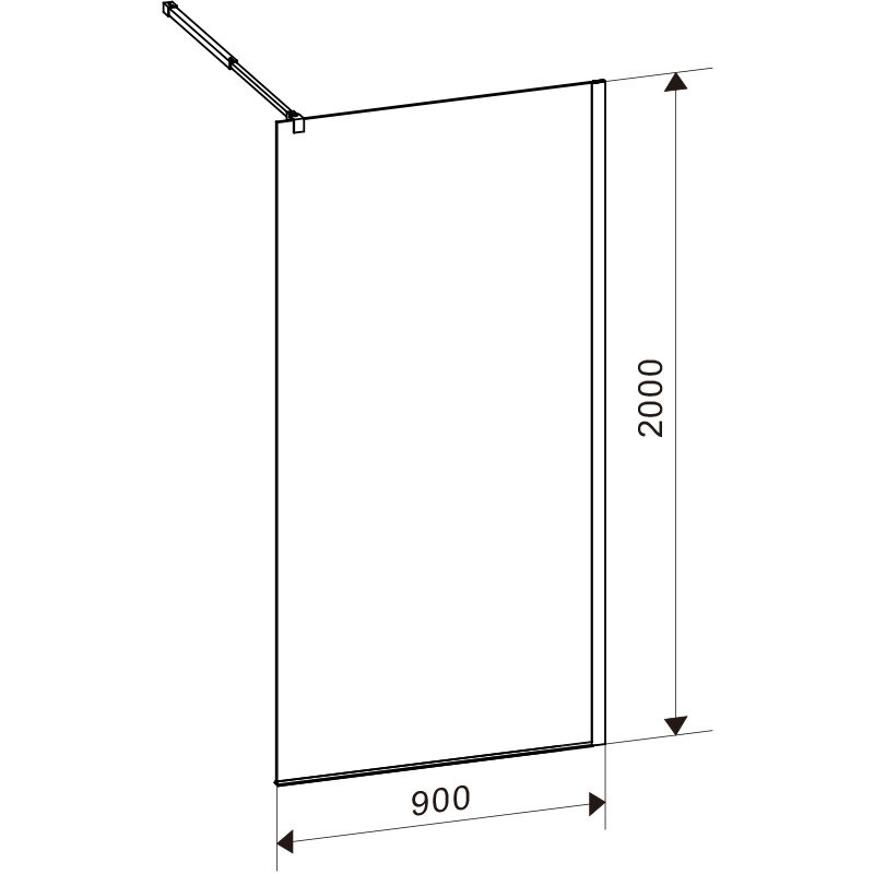 Dušo sienelė SH07C kaina ir informacija | Dušo durys ir sienelės | pigu.lt
