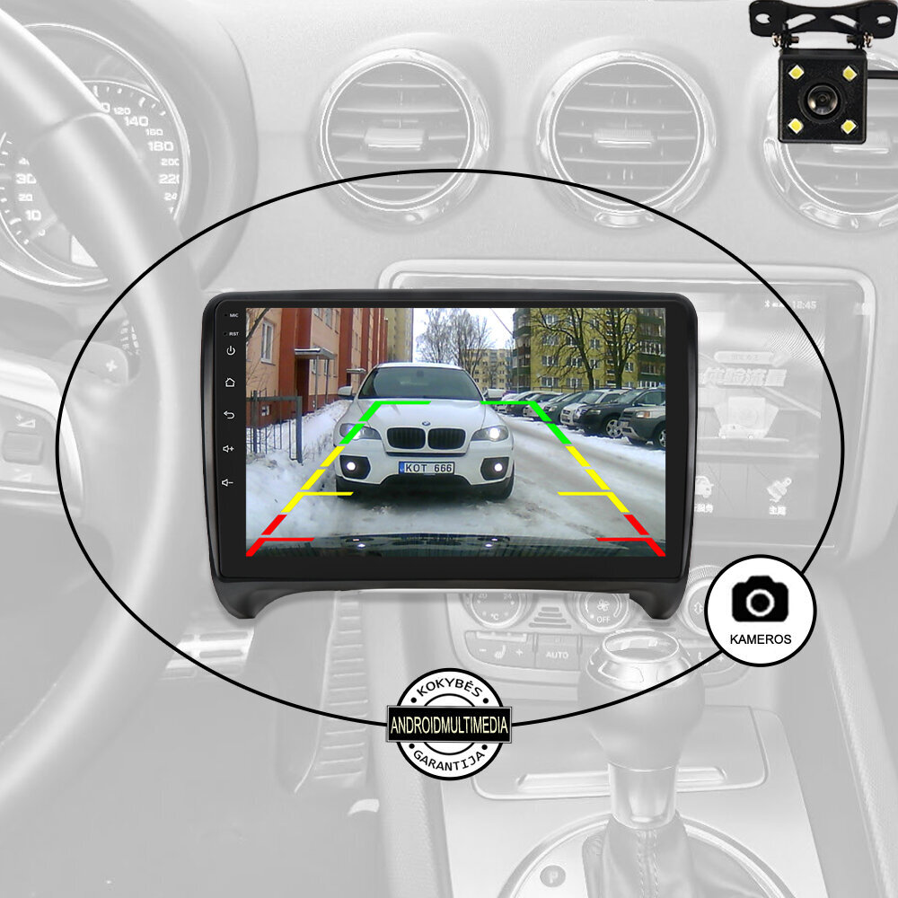 Android plančetinė multimedia Audi TT 2008-14 kaina ir informacija | Automagnetolos, multimedija | pigu.lt