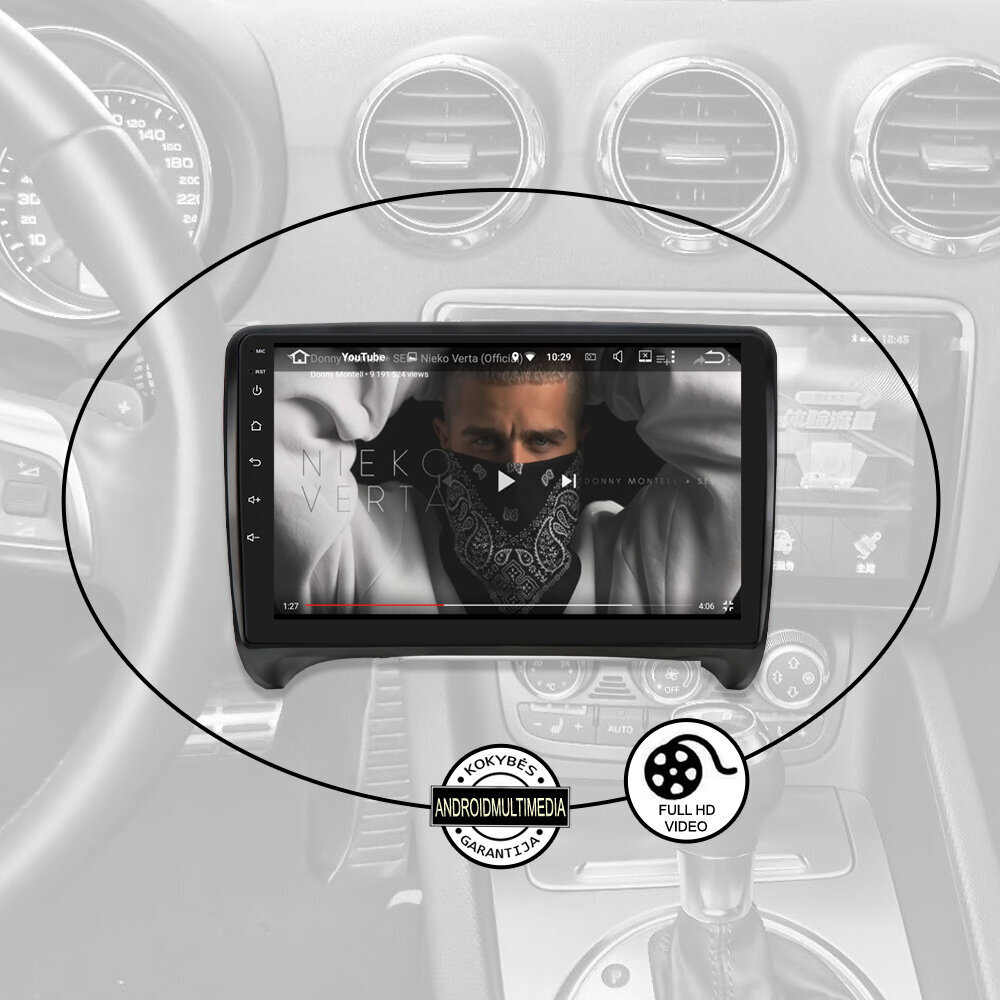 Android plančetinė multimedia Audi TT 2008-14 kaina ir informacija | Automagnetolos, multimedija | pigu.lt