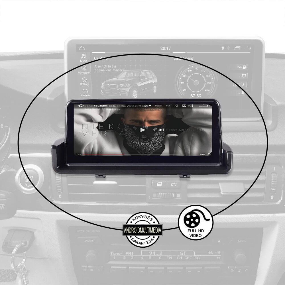 Android plančetinė multimedia BMW 3 E90, E91 2004-13 kaina ir informacija | Automagnetolos, multimedija | pigu.lt