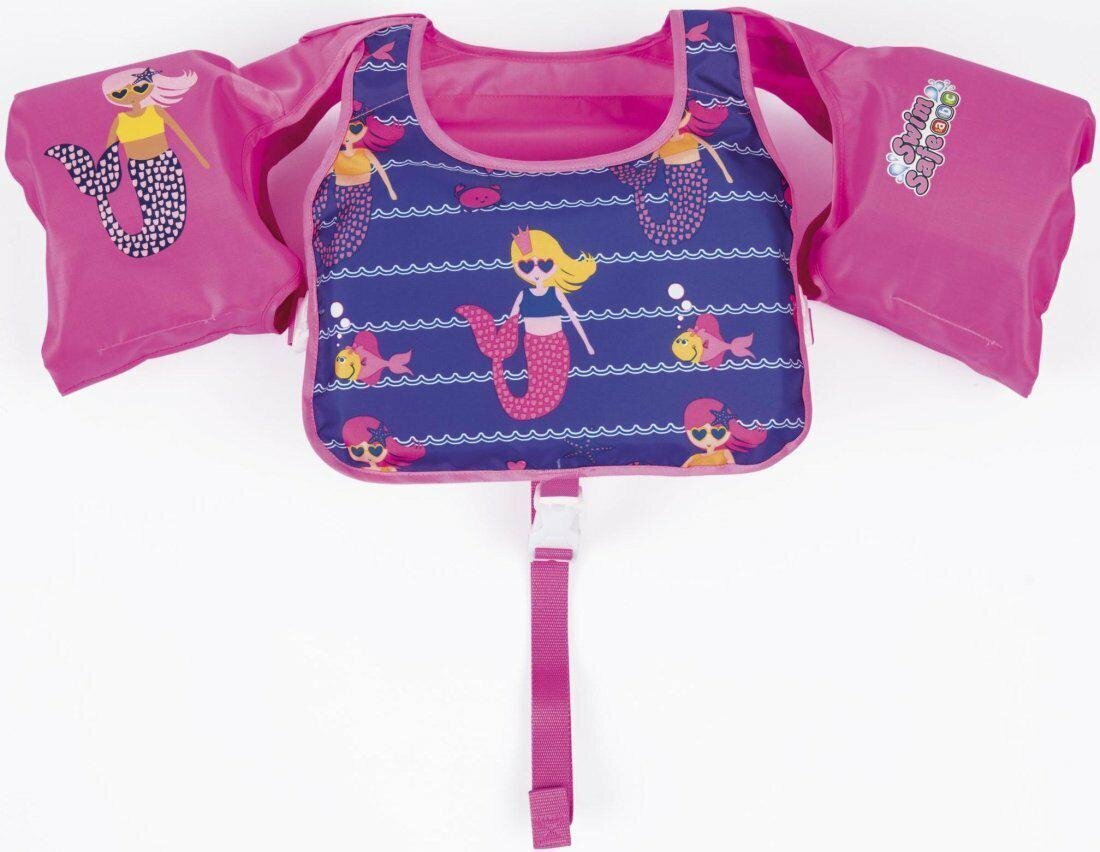 Vaikiška plaukimo liemenė su rankovėmis Bestway, rožinė kaina ir informacija | Plaukimo liemenės ir rankovės | pigu.lt