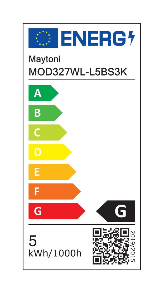 Maytoni sieninis šviestuvas MOD327WL-L5BS3K kaina ir informacija | Sieniniai šviestuvai | pigu.lt
