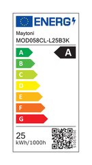 Maytoni Modern Потолочный светильник Rim MOD058CL-L25B3K Черный цена и информация | Потолочные светильники | pigu.lt