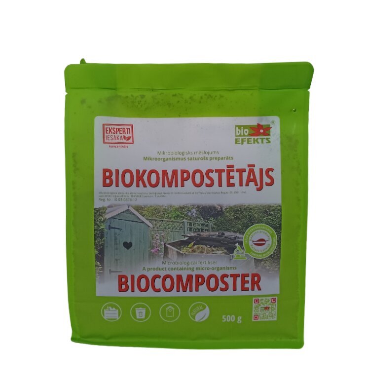 Biologinė komposto ruošimo priemonė Bioefekts, 0,5 kg kaina ir informacija | Birios trąšos | pigu.lt