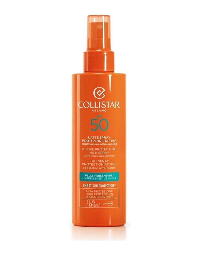 Purškiamasis pienelis nuo saulės Collistar Sun Ultra-Rapid Application SPF 50, 200 ml цена и информация | Kremai nuo saulės | pigu.lt