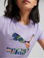 Puma marškinėliai moterims Classics Logo Infill Vivid 234236813, violetiniai kaina ir informacija | Marškinėliai moterims | pigu.lt