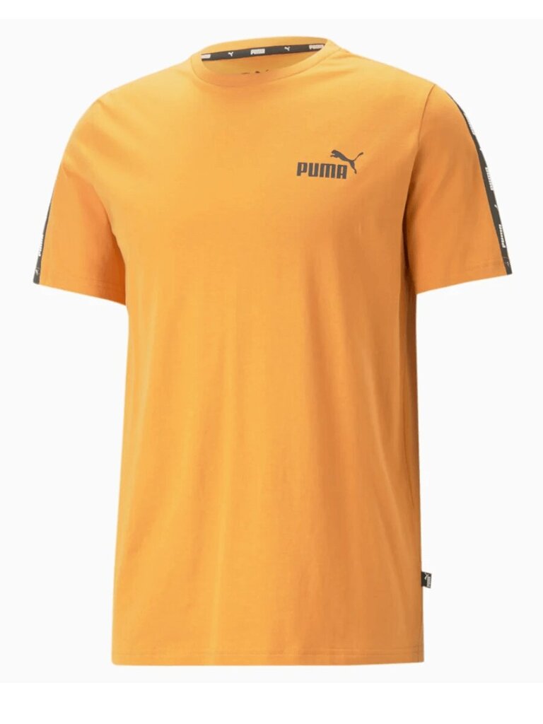 Puma marškinėliai vyrams Ess+ Tape Tee 234237584, oranžiniai kaina ir informacija | Vyriški marškinėliai | pigu.lt