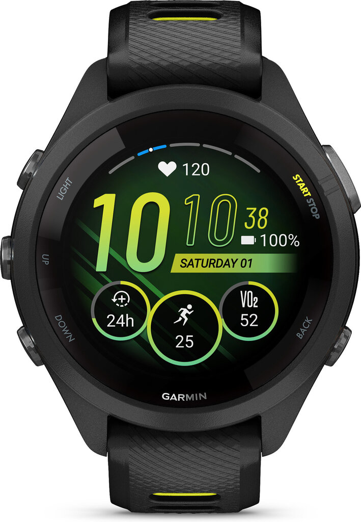 Garmin Forerunner® 265S Black/Amp Yellow kaina ir informacija | Išmanieji laikrodžiai (smartwatch) | pigu.lt