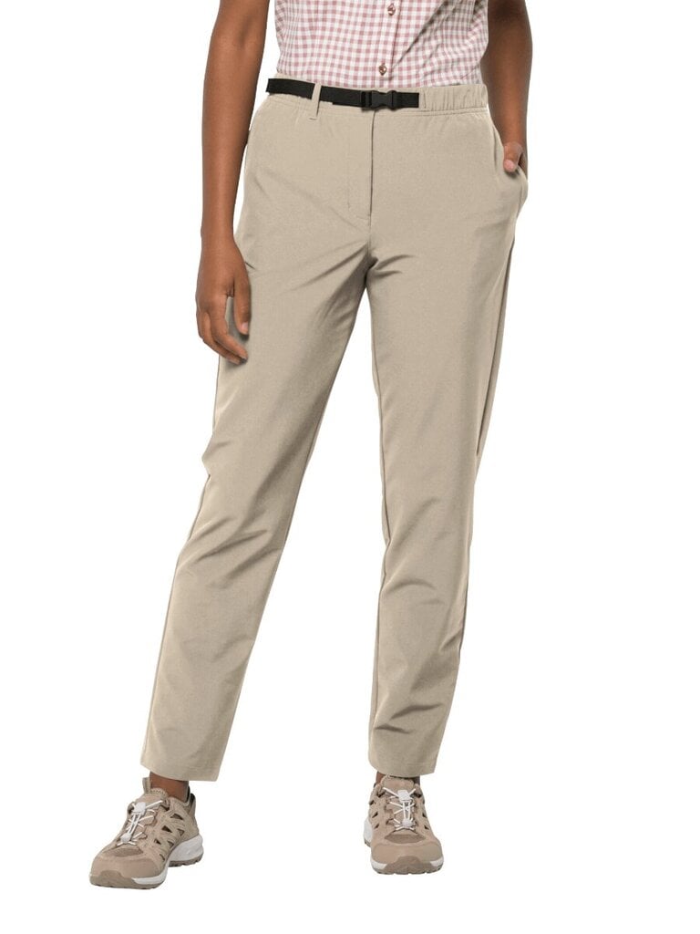 Žygio kelnės moterims Jack Wolfskin Summer Walk Pants W White Pepper  223012704, smėlio spalvos kaina | pigu.lt