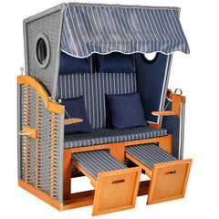 Пляжный домик Greemotion Sylt, серый/коричневый цена и информация | Комплекты уличной мебели | pigu.lt