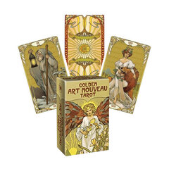 Золотые мини-карты Golden Art Nouveau Tarot цена и информация | Эзотерика | pigu.lt
