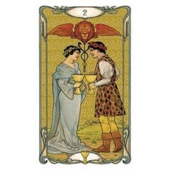 Золотые мини-карты Golden Art Nouveau Tarot цена и информация | Эзотерика | pigu.lt