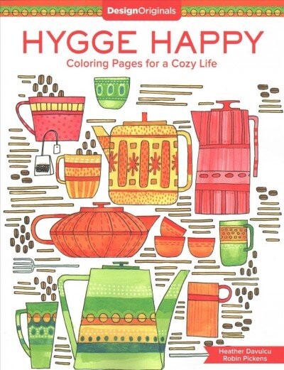 Hygge Happy Coloring Book: Coloring Pages for a Cozy Life kaina ir informacija | Knygos apie sveiką gyvenseną ir mitybą | pigu.lt