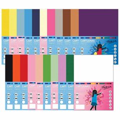 Картонная бумага Fabrisa Разноцветный 180 g/m² (50 штук) цена и информация | Тетради и бумажные товары | pigu.lt