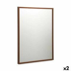 Настенное зеркало 50 x 70 cm Серебристый Деревянный MDF (2 штук) цена и информация | Зеркала | pigu.lt