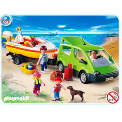 Playmobil van z przyczepą 4144 цена и информация | Конструкторы и кубики | pigu.lt