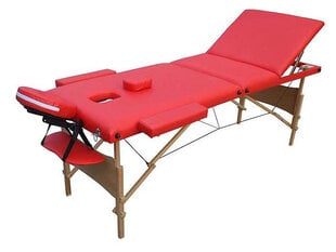 Masažo stalas Wecco, 3 dalių, raudonas цена и информация | Аксессуары для массажа | pigu.lt