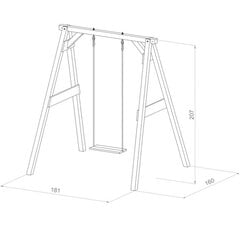 Деревянные качели AXI цена и информация | Детские качели | pigu.lt