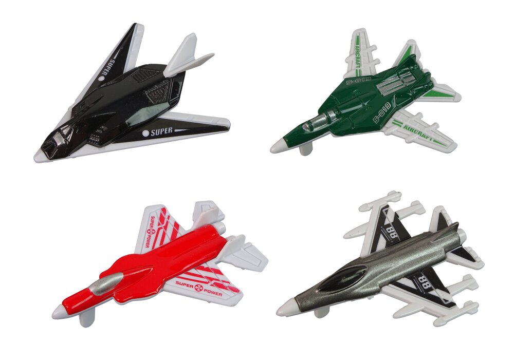 Žaislinių lėktuvų rinkinys LeanToys, 4 vnt kaina ir informacija | Žaislai berniukams | pigu.lt