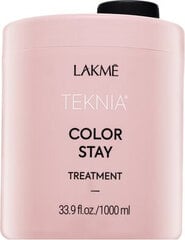 Kaukė dažytiems plaukams Lakme Teknia Color Stay Treatment, 1000 ml цена и информация | Средства для укрепления волос | pigu.lt