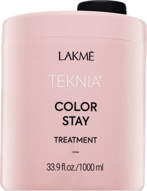 Kaukė dažytiems plaukams Lakme Teknia Color Stay Treatment, 1000 ml kaina ir informacija | Priemonės plaukų stiprinimui | pigu.lt