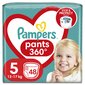 Sauskelnės-kelnaitės PAMPERS Pants, JP, 5 dydis 12 - 17 kg, 48 vnt. kaina ir informacija | Sauskelnės | pigu.lt