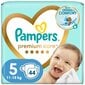 Sauskelnės PAMPERS Premium Care, 5 dydis, 11-16 kg, 44 vnt. цена и информация | Sauskelnės | pigu.lt