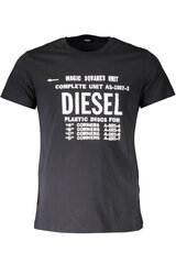 Diesel marškinėliai vyrams, juodi kaina ir informacija | Vyriški marškinėliai | pigu.lt