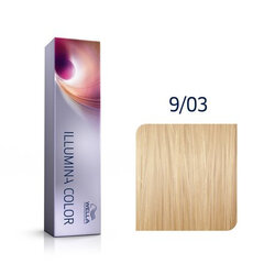 Plaukų dažai Wella Professionals Illumina Color 9/03, 60 ml kaina ir informacija | Plaukų dažai | pigu.lt