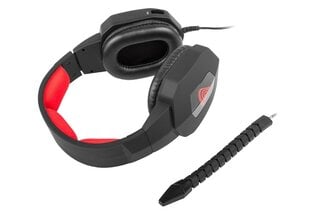 Наушники с микрофоном Genesis ARGON 400 Чёрный Красный цена и информация | Наушники | pigu.lt
